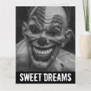 Search for horror birthday cards Clown