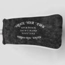 Search for blank golf head covers Black