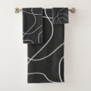 Search for black and white abstract bath towels Lines