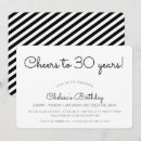 Search for cheers to 30 years invitations Simple