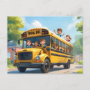 Search for school bus postcards Children
