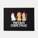 Search for christmas cat doormats For merry christmass