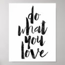 Search for do what you love posters Typography