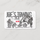 Search for towing business cards White