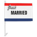 Search for just married car flags Marriage