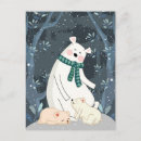 Search for funny polar bear cartoon postcards Winter