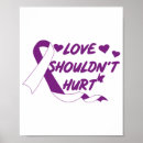 Search for domestic violence awareness posters Purple
