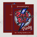 Search for old school birthday invitations Rock and roll