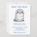 Search for seal birthday invitations Children