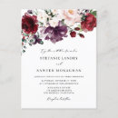 Search for red and purple wedding invitations Watercolor