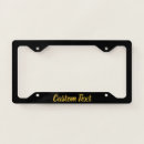 Search for black and gold license plates Script