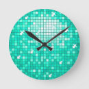 Search for aqua clocks Glitter