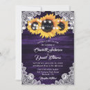 Search for rustic purple sunflower wedding invitations Wood