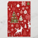 Search for snowflake stationery paper Red