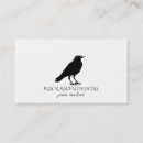 Search for gothic business cards crow