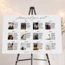 Search for 12 tables wedding seating charts Black and white
