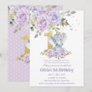Search for floral 1st birthday invitations Baby girl