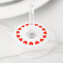 Search for wedding wine charms Red