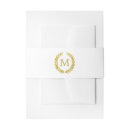 Search for gold foil invitation belly bands Classy