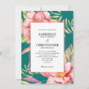 Search for teal and pink wedding invitations Chic