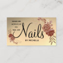 Search for nail technician business cards Professional