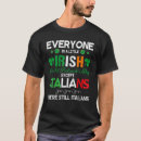 Search for irish italian tshirts Except