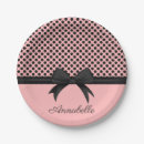 Search for pink and black plates Trendy