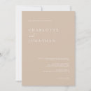 Search for taupe wedding invitations Elegant