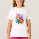 Search for paint splatter tshirts Colorful