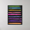 Search for brush stroke canvas prints Colorful