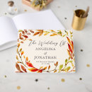 Search for autumn leaves wedding guest books Boho