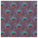 Search for purple and teal fabric Peacock