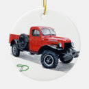 Search for red truck ornaments Pickup