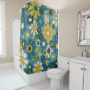 Search for retro 70s shower curtains Flower