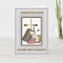 Search for first holy communion congratulations cards Catholic