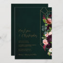 Search for jewel tone wedding invitations Gold