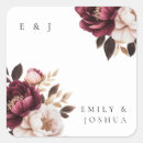 Search for burgundy and gold wedding stickers Floral