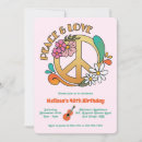 Search for hippie flower power invitations Peace and love