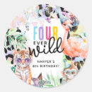 Search for safari birthday stickers Girl