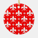 Search for fleur de lis ornaments Red