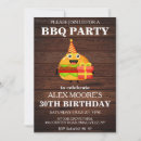 Search for bbq 30th birthday invitations Rustic