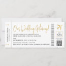 Search for abroad wedding invitations Boarding pass