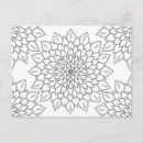 Search for adult coloring postcards Mandala