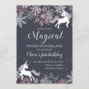 Search for digital unicorn birthday invitations Glitter