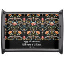 Search for wedding anniversary serving trays Black