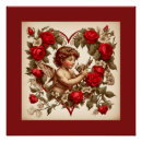 Search for vintage cupid art Roses