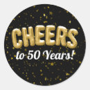 Search for cheers to 50 years stickers Birthday