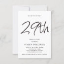 Search for 29th birthday invitations Chic