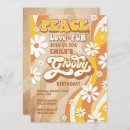 Search for peace love party invitations Groovy