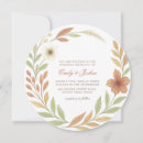Search for floral circle wedding invitations Wildflowers